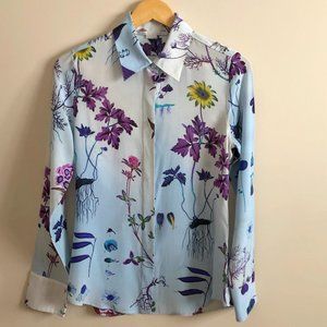 Stella McCarthney Silk Floral Print Top